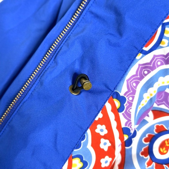 Peter Millar Element 4 Water Windbreaker in Royal Blue and Print Inside Size M - Picture 9 of 10